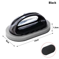 Magic Emery Sponge Brush with Handle – Powerful Rust & Stain Eraser for Kitchen & Bathroom Cleaning