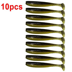 10-Pcs T-Tail Soft Fishing Baits