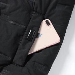 2024 Men’s Cotton Padded Bomber Jacket – Slim Fit Winter Streetwear Coat