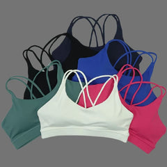 Women’s Sports Bra – Shockproof, Soft, Solid Color