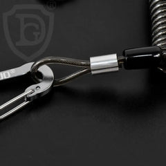 Elastic Coil Fishing Safety Lanyard – Lockable Heavy-Duty Stretch Rope