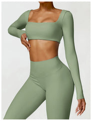 Women’s Quick-Dry Square Neck Gym Top