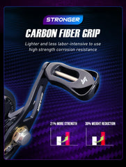 SEASIR Cast-X 7.3:1 Baitcasting Reel – Aluminum Double Spool, Carbon Grip, BFS Micro Fishing Reel