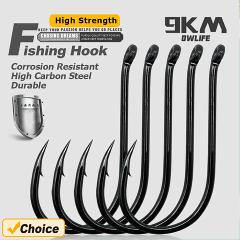 9KM High Carbon Carp Circle Hooks