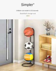 Indoor Children’s Sports Ball Storage Rack