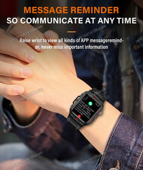 2025 Military Smartwatch 1.73″ – Outdoor Sports Watch with Flashlight