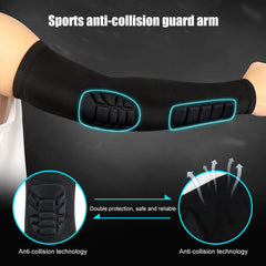 Padded Compression Arm Sleeve – Elbow Protector for Sports (1 Pc)