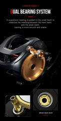 SEASIR Cast X2 7.3:1 Baitcasting Reel – Hybrid Ceramic Bearings & N52 Magnetic Brake
