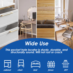 47Pcs Pocket Hole Jig Drill Guide Kit