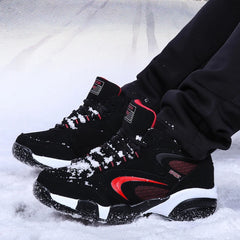 Men’s Winter Snow Shoes – Warm Leather Non-Slip Sneakers