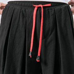 Men’s Oversized Cotton-Linen Harem Pants