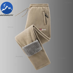 Maxbarley Men’s Winter Fleece Sportswear Set – Warm Retro Jacket & Pants Tracksuit