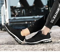 Red Air Running Sneakers – Ultra-Light Breathable Trail Shoes (Up to Size 47)