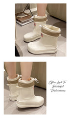 Women’s Waterproof Non-Slip Rain Boots – Soft, Comfortable & Stylish Outdoor Footwear