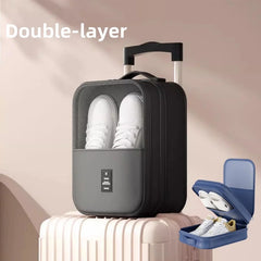 High-Quality Portable Travel Shoe & Clothes Bag – Double/Single Layer Organizer