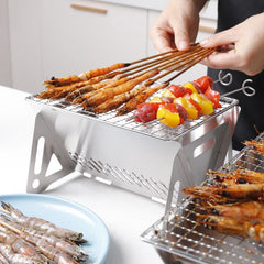 Portable Stainless Steel BBQ Grill Kit