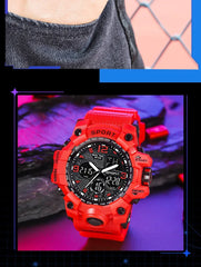 Teenage Men’s Glow Sports Watch – Trendy Electronic LED Watch