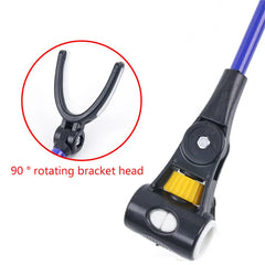 Stainless Steel Telescopic Fishing Rod Holder – Dual-Purpose Bracket (1.7M/2.1M/2.4M)
