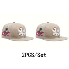Unisex LA Embroidery Baseball Cap – Adjustable Snapback Hat