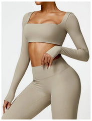 Women’s Quick-Dry Square Neck Gym Top