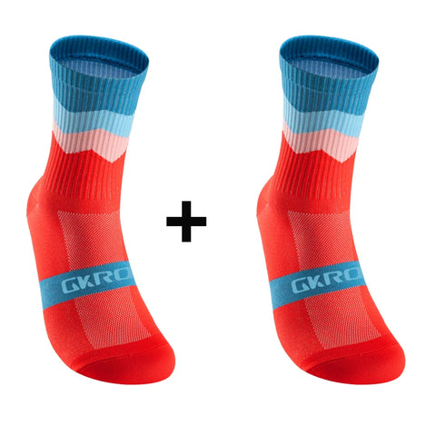2 Pairs Professional Cycling Socks – Breathable Compression