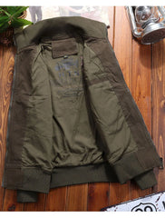 Men’s Outdoor Vintage Cargo Jacket – Embroidered Cotton Windbreaker 2024
