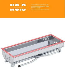 Large Outdoor Stainless Steel Charcoal Grill – Portable Folding BBQ Cooker with Handle, No Installation Needed