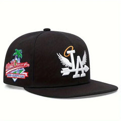 Unisex LA Embroidery Baseball Cap – Adjustable Snapback Hat
