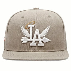 Unisex LA Embroidery Baseball Cap – Adjustable Snapback Hat