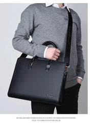 MOTAORA Genuine Leather Laptop Briefcase (14–15.6")
