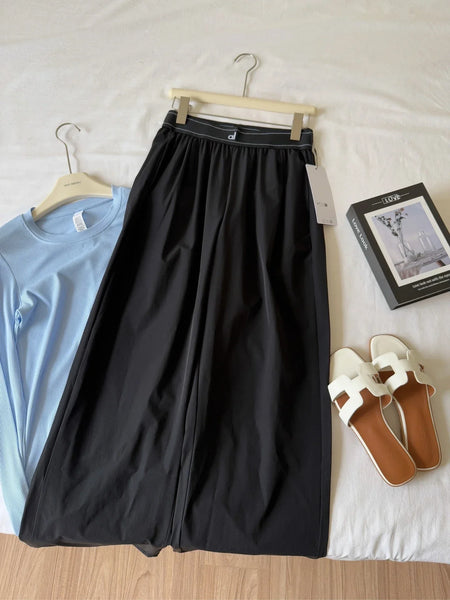 Women’s Elastic Waist Joggers – Wide Leg Casual Fitness Yoga Pants