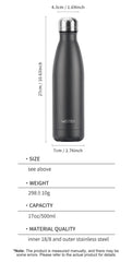 500ml Stainless Steel Insulated Water Bottle – Hot & Cold