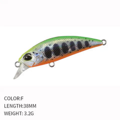 38mm Mini Sinking Minnow Fishing Lure
