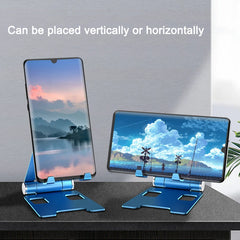 Aluminum Alloy Folding Phone Stand – Portable Desktop Holder for iPhone