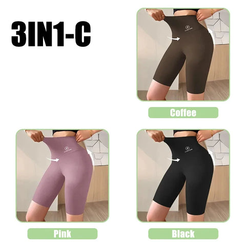 Women’s High Waist Sports Shorts – M to XL