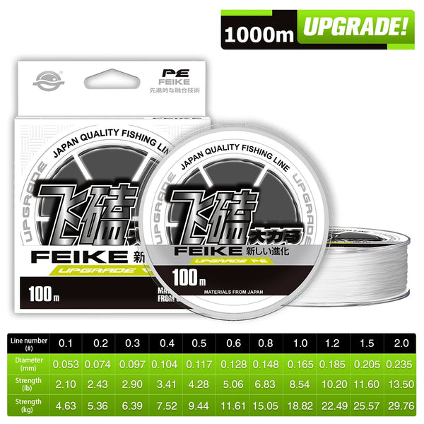 ZUKIBO Laser Nano Braid Fishing Line – Super Soft, Durable, Low-Memory PE Line