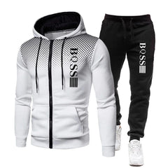 Men’s Fashion Print Tracksuit – Hoodie & Sweatpants Set