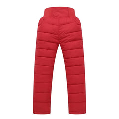 Kids Winter Warm Pants – Cotton-Padded Waterproof Ski Trousers (2–12Y)