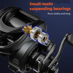 ThunderHawk 7.0:1 Baitcasting Reel – Ultralight, 4.5kg Drag, 5+1 Bearings, Saltwater Ready