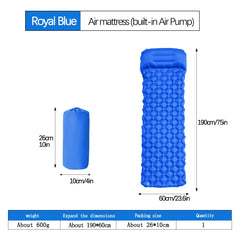 Ultralight Folding Camping Sleeping Pad with Pillow – Inflatable Air Mat for Outdoor Travel, Beach & Hiking