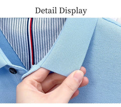 Men’s Luxury Cotton Polo – Pony Embroidery Short Sleeve