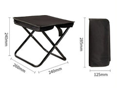 Foldable Backpack Stool – Portable Outdoor Fishing & Camping Chair with Storage Bag
