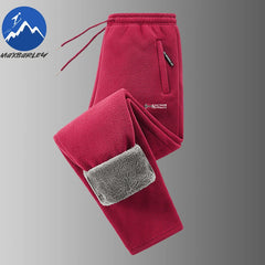 Maxbarley Men’s Winter Fleece Sportswear Set – Warm Retro Jacket & Pants Tracksuit