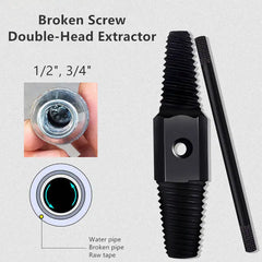 Double-Head Faucet & Pipe Screw Extractor