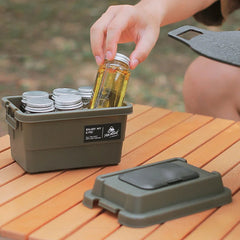 Outdoor Tissue & Storage Box – 1.1L Portable Napkin Holder Organizer for Camping & Picnic