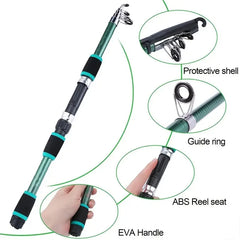 Telescopic Fishing Pole Kit – Full Travel Set