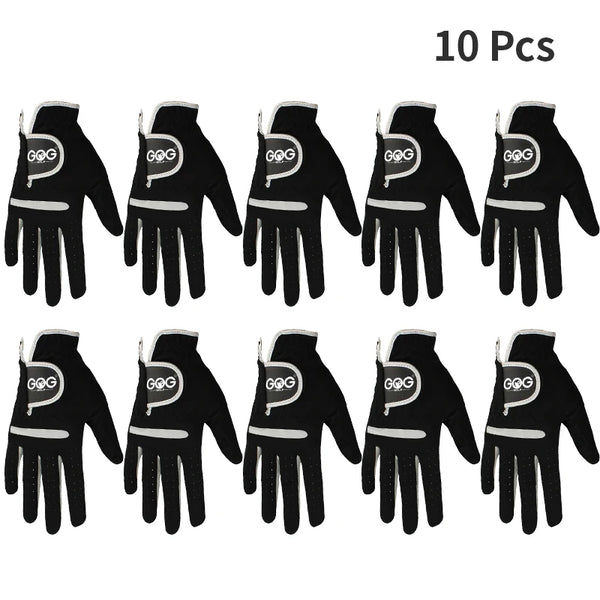 Men’s Golf Glove – Left/Right Hand, Microfiber, Black