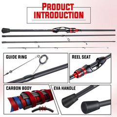 2.1m Ultralight Carbon Spinning/Casting Rod