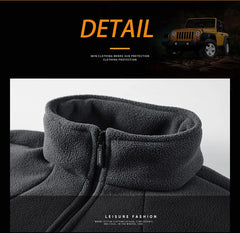 Men’s Thick Fleece Jacket – Warm Winter Outdoor Coat