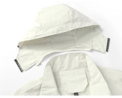 Men’s Waterproof Softshell Windbreaker – Lightweight Jacket with Removable Hood